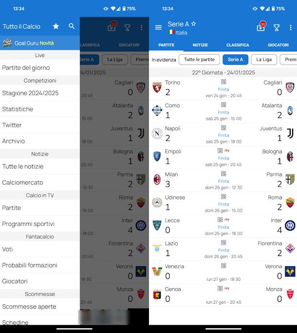 App Tutto il Calcio