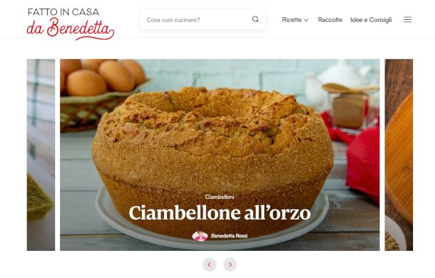 home page sito Fatto in casa da Benedetta