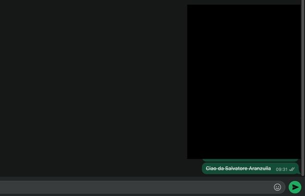 Scrivere barrato WhatsApp macOS