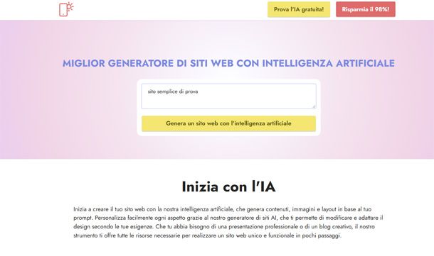Mobirise AI Website Generator