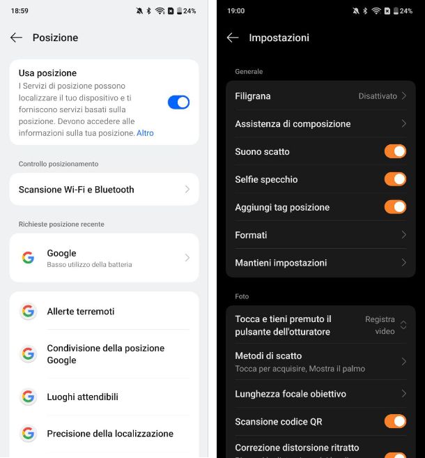 Come geotaggare le foto su OPPO