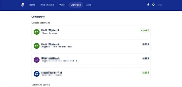 rimborso PayPal