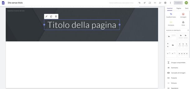 Editor Google Sites