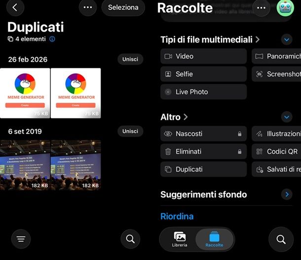 Come eliminare le foto doppie su iPhone e iPad