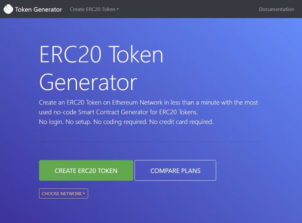 ERC20 Token Generator