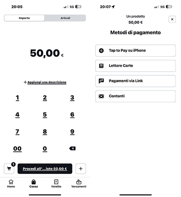 Sumup screenshot tap to pay