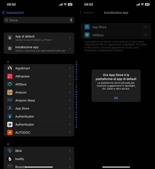 App Store default
