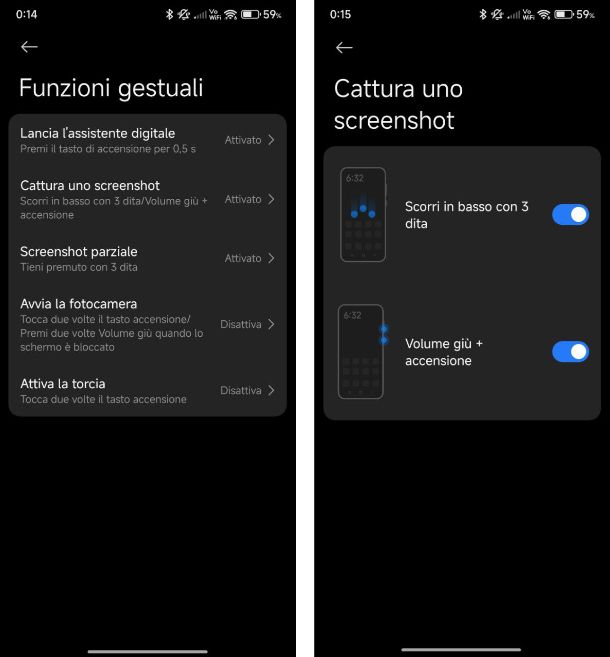 Come fotografare lo schermo con Xiaomi