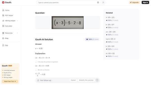 Gauth online