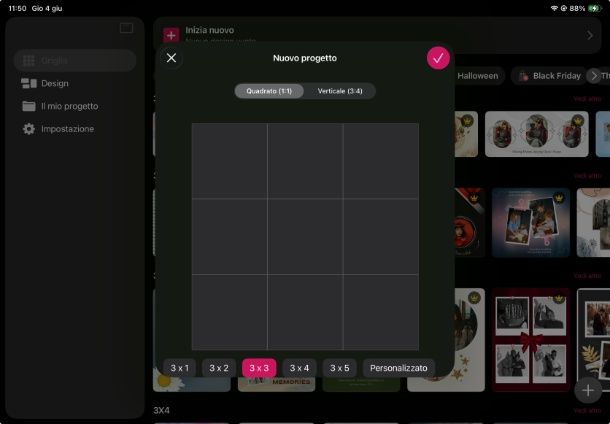 Grid Post (Android/iOS/iPadOS)