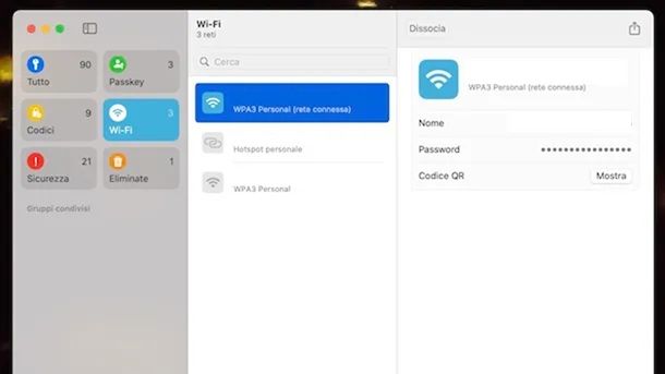 macOS password W-Fi