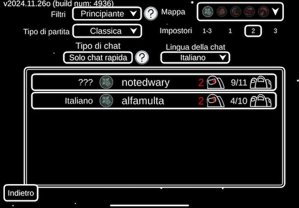 Giocare in due su Among Us