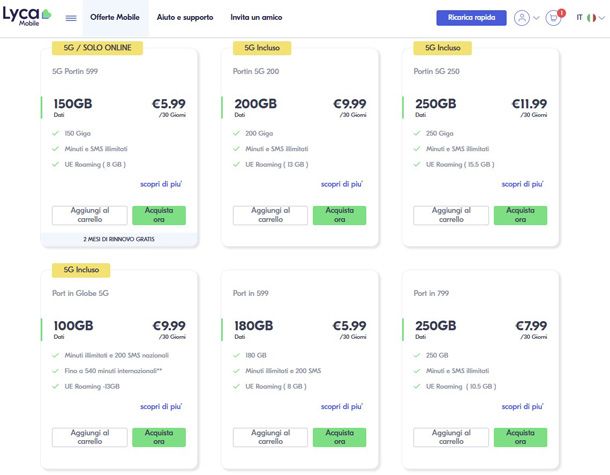 offerte LycaMobile