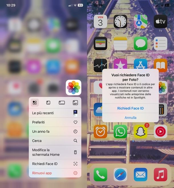 come mettere Face ID Foto iPhone