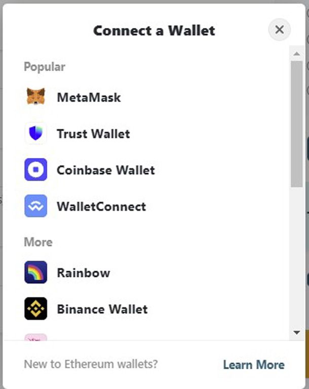 Lista wallet crypto