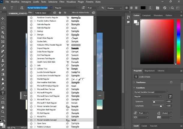 fonts Photoshop