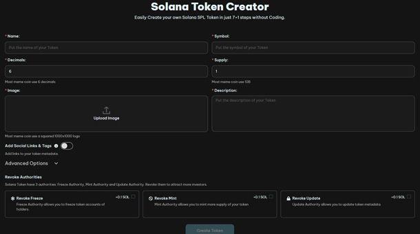 Solana Token Generator