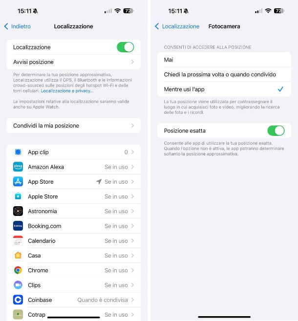 Come geotaggare le foto con iPhone