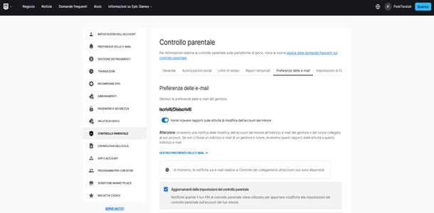 Come cambiare nome su Fortnite con controllo parentale