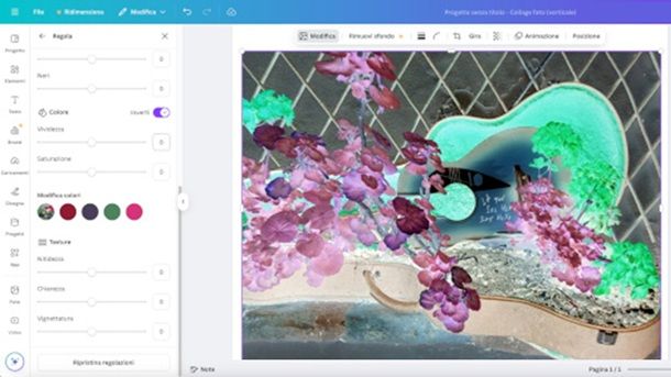 Come invertire i colori di una foto con Canva