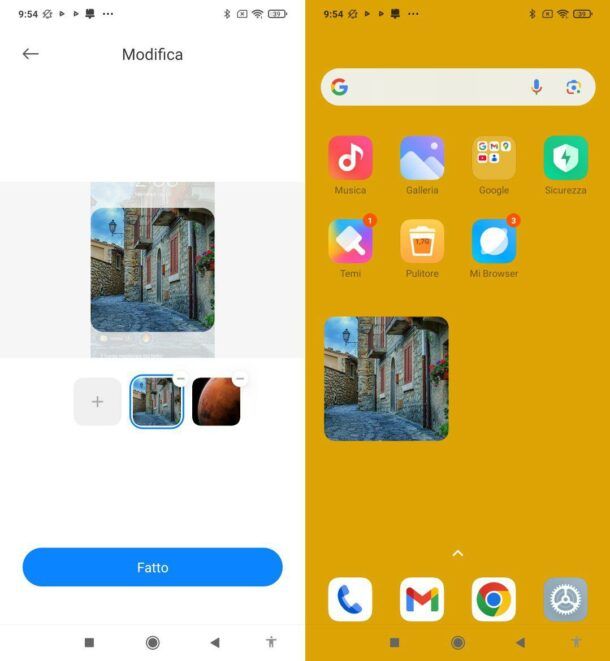 Widget foto Android