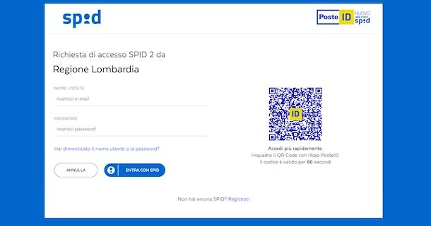 Accedere con PosteID
