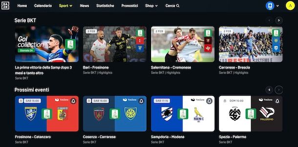 Serie B gratis su DAZN