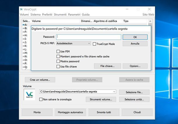 Come proteggere una cartella con password gratis su Windows