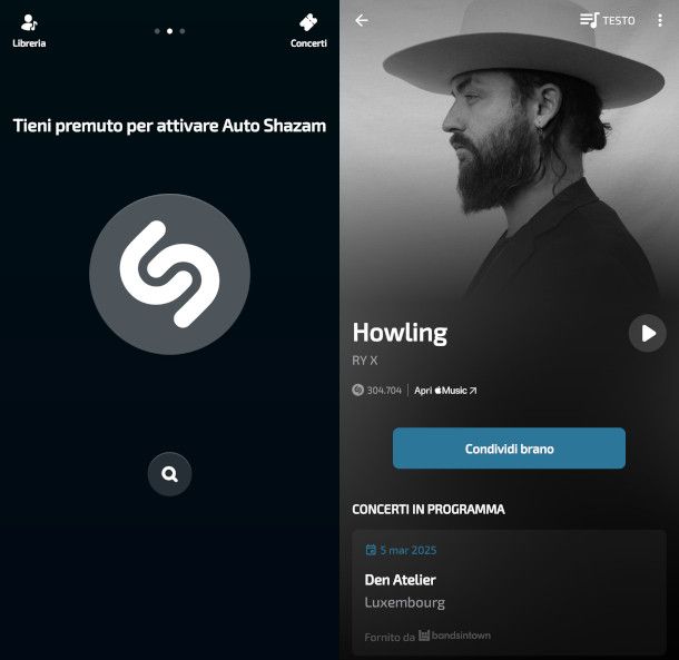 schermate Shazam