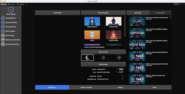 Setup Waveform