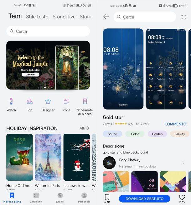 Personalizzazione dello smartphone