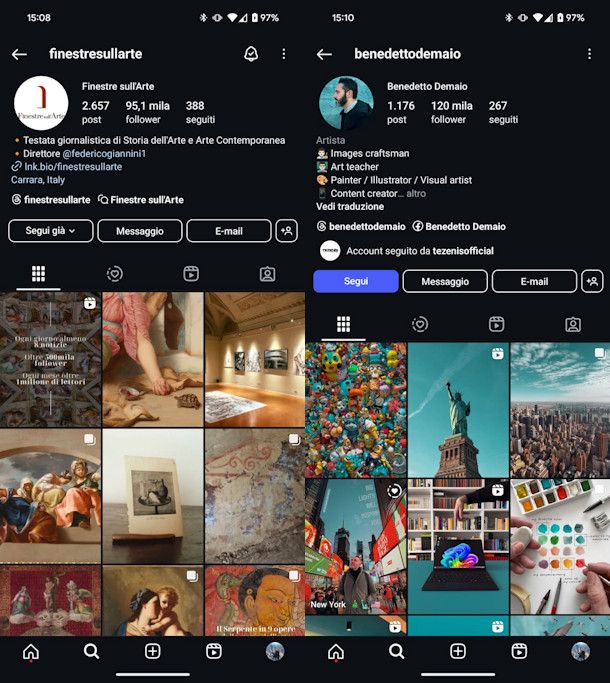 Migliori profili Instagram arte e design