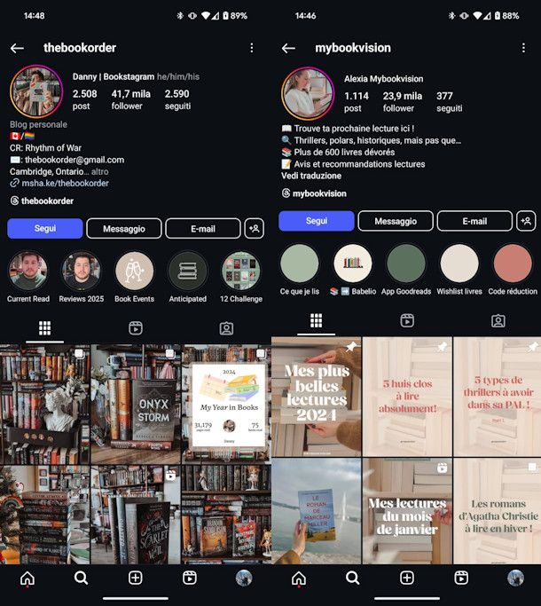 Migliori profili Instagram libri