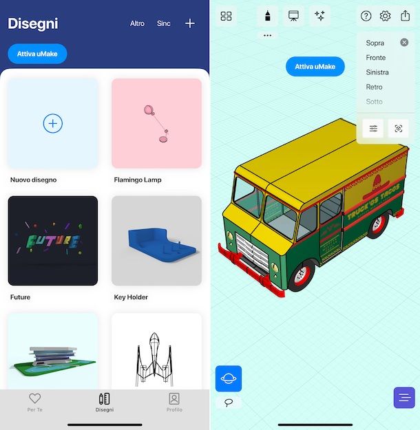 App per disegnare in 3D
