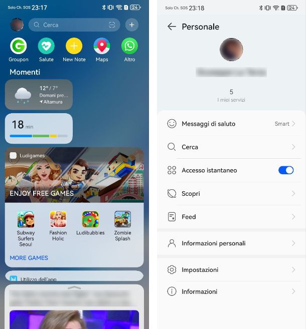 Personalizzazione dello smartphone