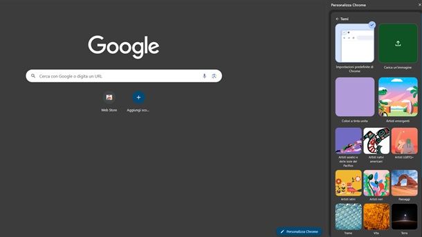 Come mettere uno sfondo animato su Google