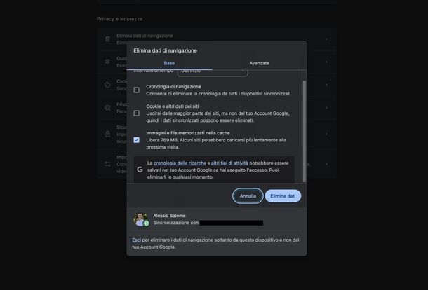 Cache Google Chrome