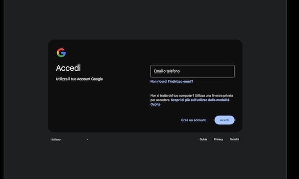 Login account Google