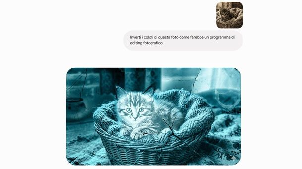 Come invertire i colori di una foto con Gemini