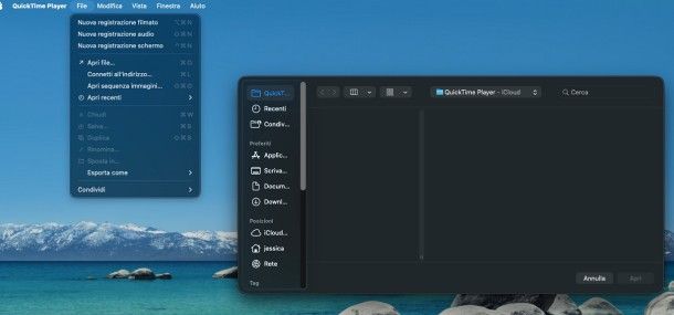 Come registrare schermo Mac Air e altri Mac con QuickTime