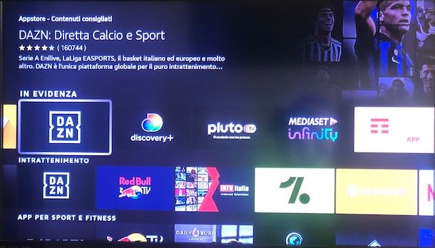 DAZN su Fire TV Stick