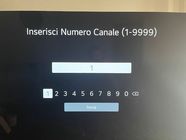 Modificare numero canale Smart TV LG
