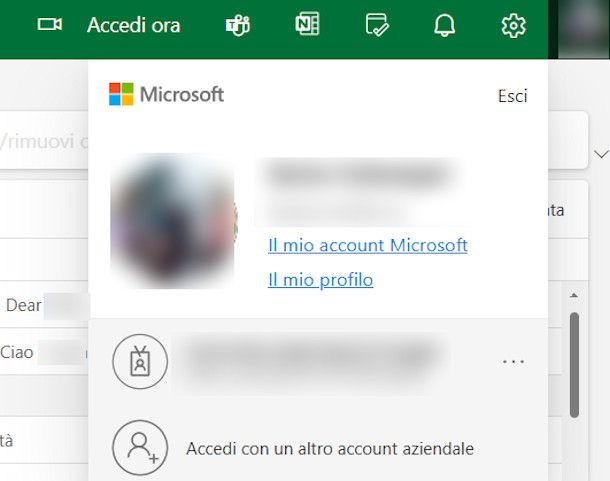 Come disconnettersi da Outlook