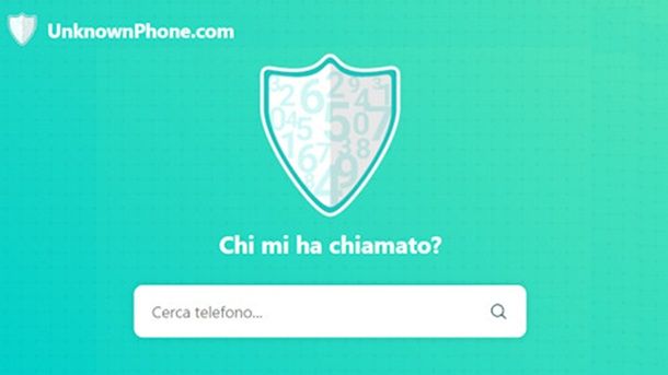 Unknownphone Chi mi ha chiamato