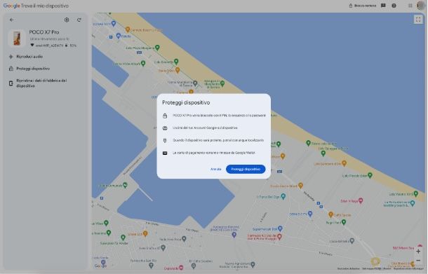 Trova il mio dispositivo