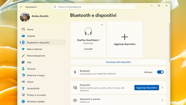 Come collegare entrambe le cuffie Bluetooth Windows