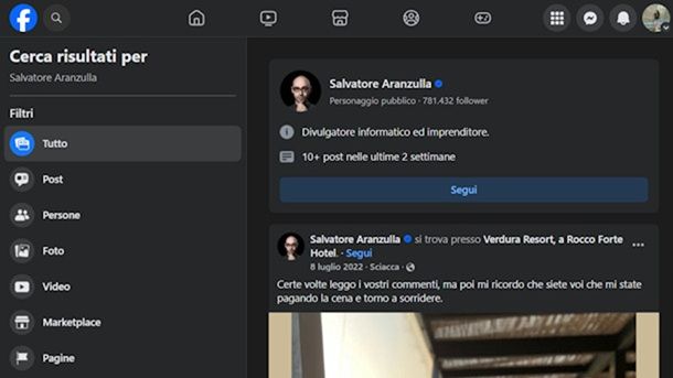 Come reperire informazioni su una persona dai profili social