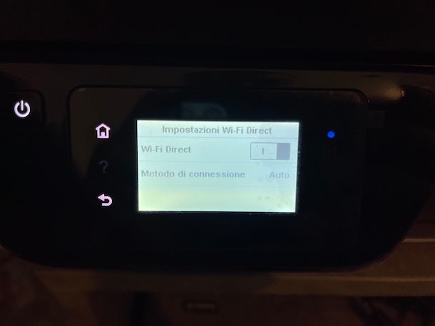 Wi-Fi Direct stampante HP