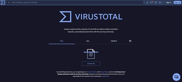 Virustotal antivirus 