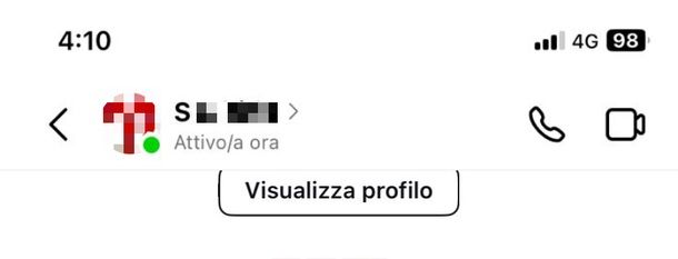 chiamata videochiamata Instagram